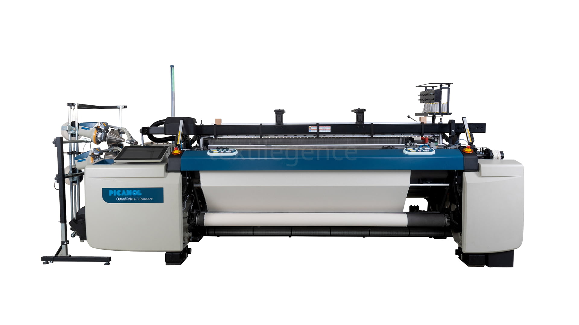 The four Picanol weaving machines on display will be Ultimax rapier machines and an OmniPlus-i Connect airjet weaving machine as well as the latest Supermax   Image Source: Picanol 